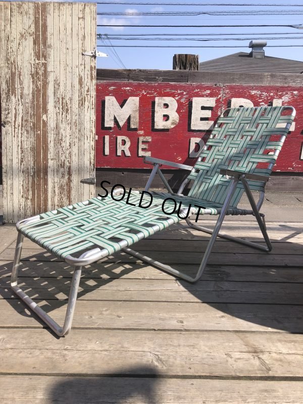 画像8: 60s Vintage Folding Lawn Chair Long (B835)