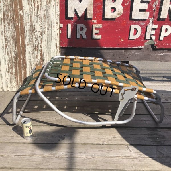 画像20: 60s Vintage Folding Lawn Chair Long (B834)