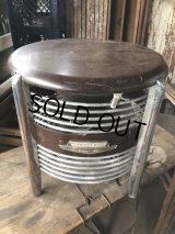 Vintage ROBBINS & MYERS Ottoman Stool Floor Circular Fan (B829)