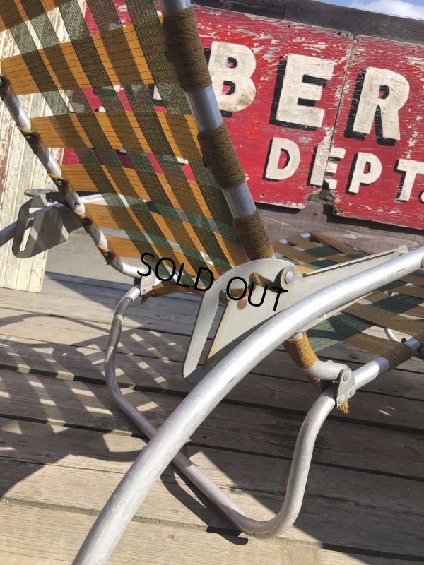 画像8: 60s Vintage Folding Lawn Chair Long (B834)