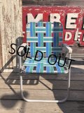 60s Vintage Folding Lawn Chair (B830)