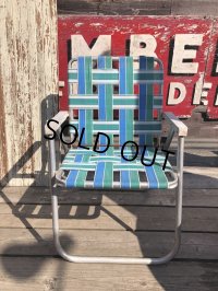 60s Vintage Folding Lawn Chair (B830)