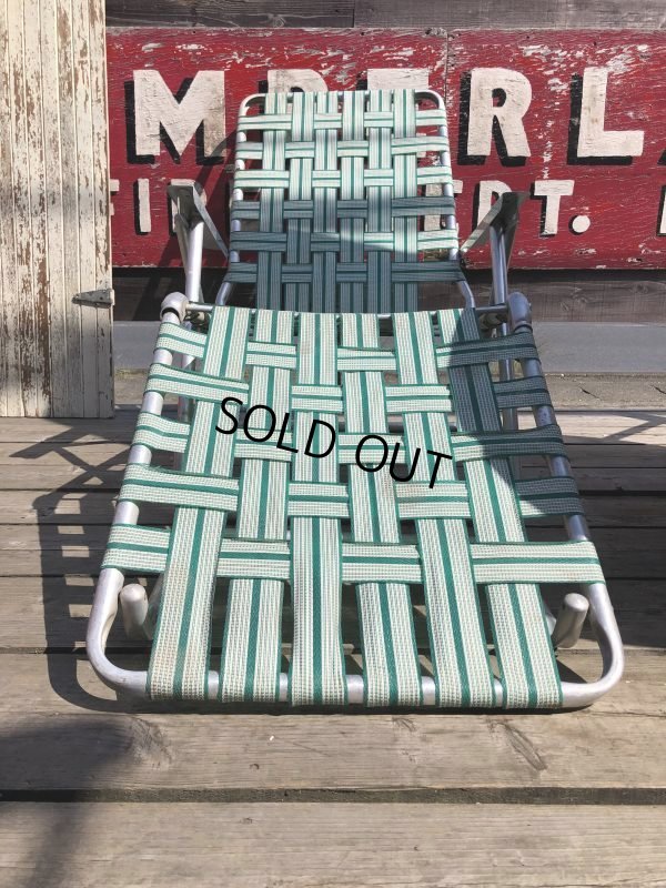画像6: 60s Vintage Folding Lawn Chair Long (B835)