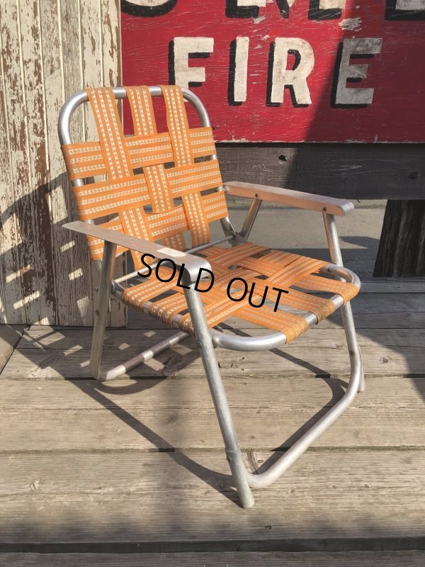 画像5: 60s Vintage Folding Lawn Chair Kid's (B833)