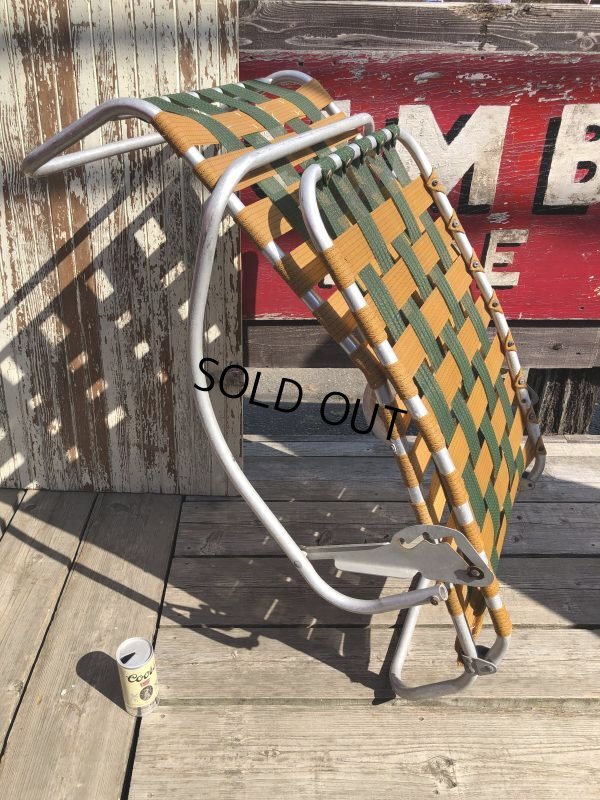 画像17: 60s Vintage Folding Lawn Chair Long (B834)