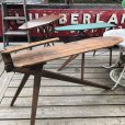 画像21: Vintage American Primitive Wooden Ironing Board Table (B838)