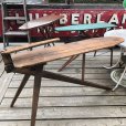 画像31: Vintage American Primitive Wooden Ironing Board Table (B837)