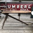 画像7: Vintage American Primitive Wooden Ironing Board Table (B837)