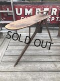 Vintage American Primitive Wooden Ironing Board Table (B837)