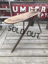 Vintage American Primitive Wooden Ironing Board Table (B837)