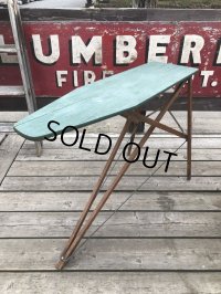 Vintage American Primitive Wooden Ironing Board Table (B838)