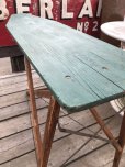 画像11: Vintage American Primitive Wooden Ironing Board Table (B838)