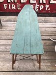 画像10: Vintage American Primitive Wooden Ironing Board Table (B838)