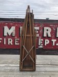 画像16: Vintage American Primitive Wooden Ironing Board Table (B838)