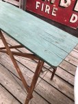 画像3: Vintage American Primitive Wooden Ironing Board Table (B838)