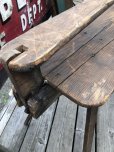 画像10: Vintage American Primitive Wooden Ironing Board Table (B837)