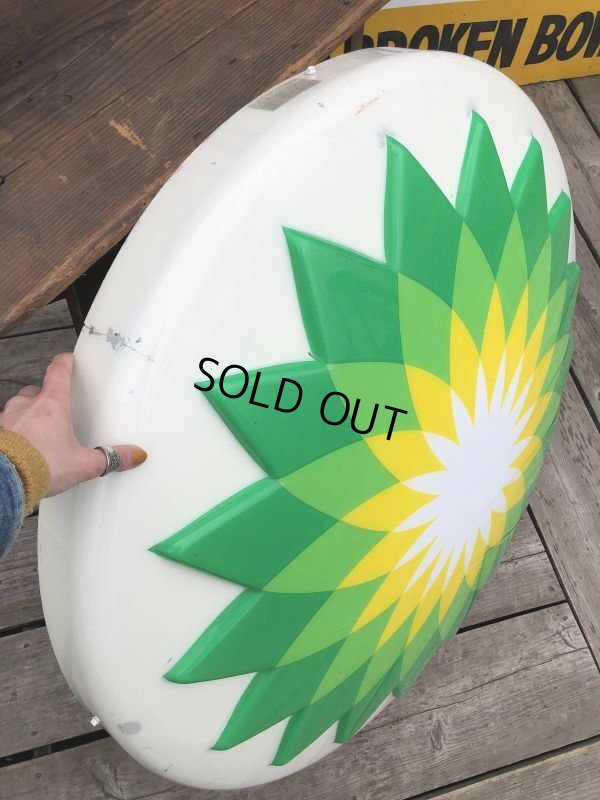 画像16: 【店舗引き取り限定】 Vintage Advertising BP British Petroleum Old Logo Lighted Store Sign (B841)