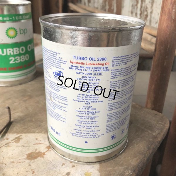 画像4: Vintage BP TURBO OIL Quart Oil can (B840) 
