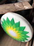 画像2: 【店舗引き取り限定】 Vintage Advertising BP British Petroleum Old Logo Lighted Store Sign (B841) (2)