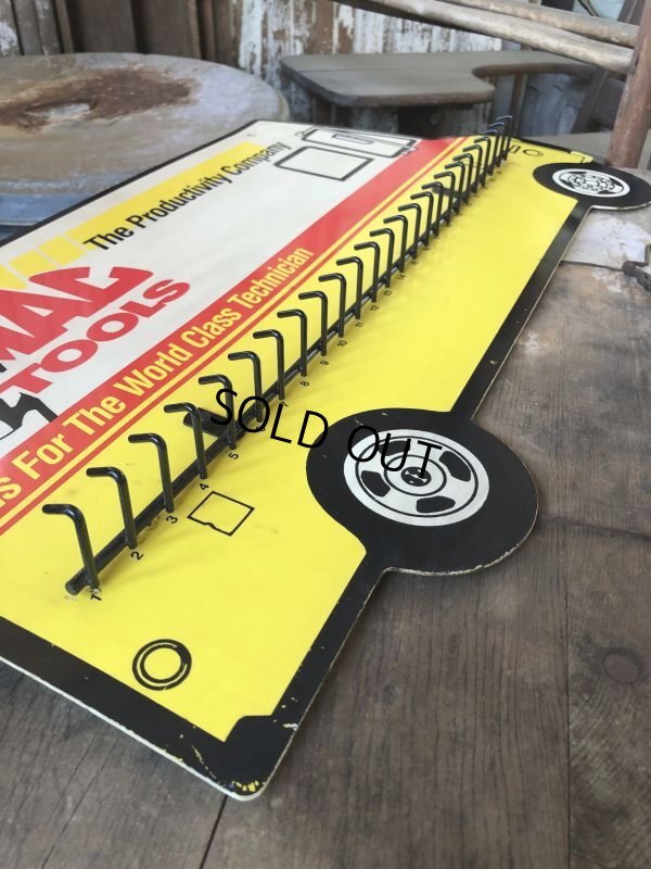 画像8: Vintage Adversiting MAC TOOLS Van Truck Shaped Key Holder Rack Sign (B842)