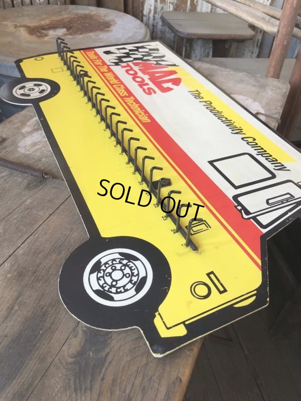 画像9: Vintage Adversiting MAC TOOLS Van Truck Shaped Key Holder Rack Sign (B842)