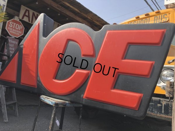 画像14: 【店舗引き取り限定】Vintage ACE Hardware Tools Lighted Store Display Sign HUGE !! (B844)
