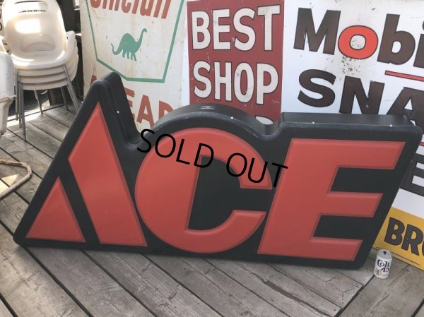 画像21: 【店舗引き取り限定】Vintage ACE Hardware Tools Lighted Store Display Sign HUGE !! (B844)