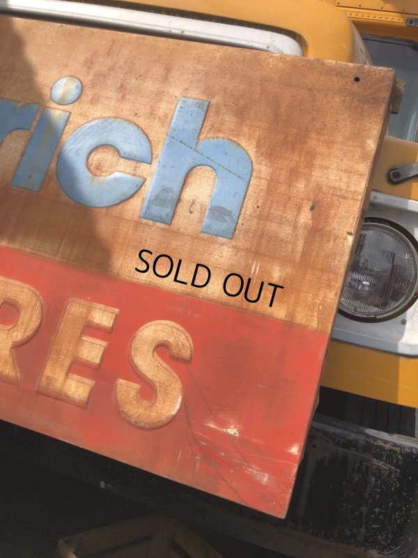 画像24: 【店舗引き取り限定】Vintage BF Goodrich Tires Advertising Store Display Sign HUGE !! (B845)