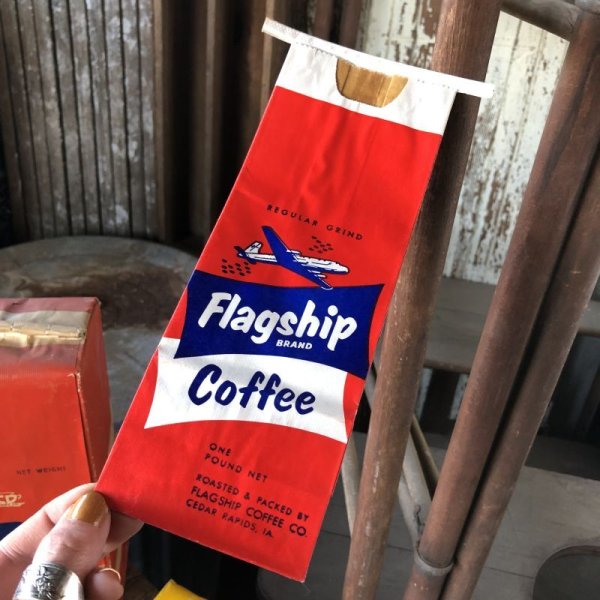 画像1: 50s Vintage Advertising Coffee Bags Unused NOS (B847)