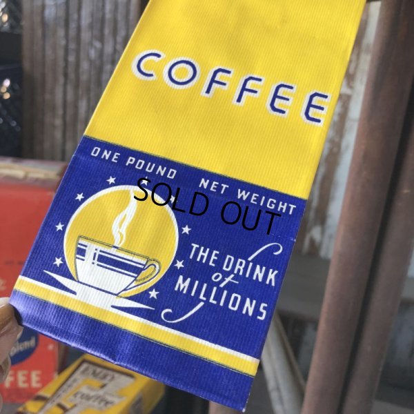 画像4: 50s Vintage Advertising Coffee Bags Unused NOS (B855)