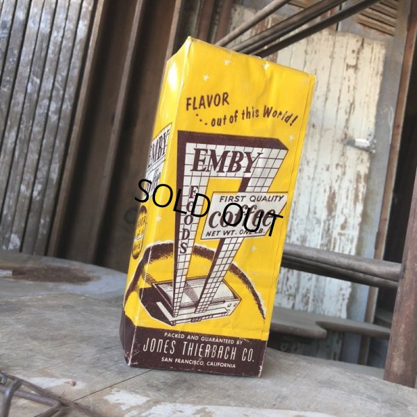 画像10: 50s Vintage Advertising Coffee Bags EMBY Coffee (B857)