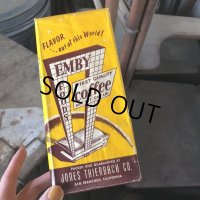 50s Vintage Advertising Coffee Bags EMBY Coffee (B857)