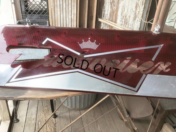 画像7: 【店舗引き取り限定】Vintage Anheuser-Busch Budweiser Advertising Pool Table Light Up Bar Pub Sign (B860)