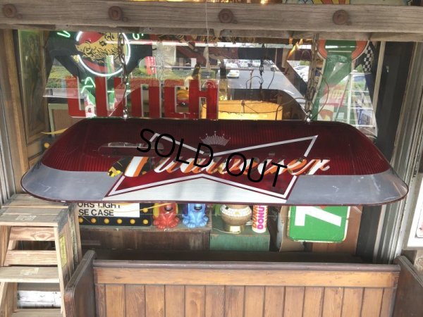 画像1: 【店舗引き取り限定】Vintage Anheuser-Busch Budweiser Advertising Pool Table Light Up Bar Pub Sign (B860)