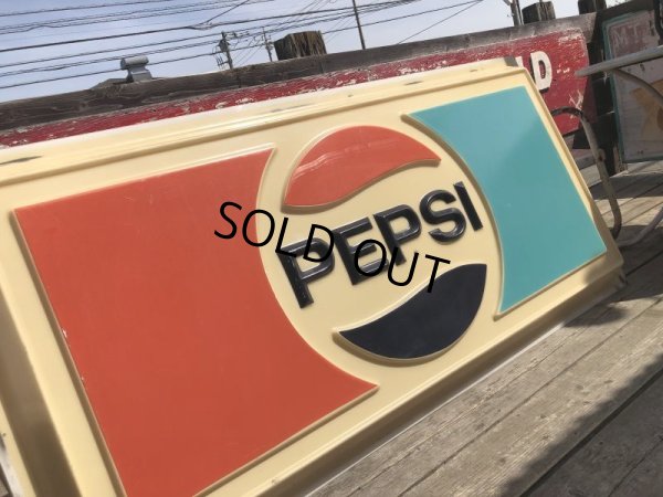 画像14: Vintage Pepsi Cola Advertising Store Display Embossed Plastic Lighted Sign Huge!  (B860)