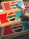 画像1: Vintage Pepsi Cola Advertising Store Display Embossed Plastic Lighted Sign Huge!  (B860) (1)