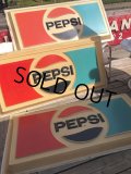 Vintage Pepsi Cola Advertising Store Display Embossed Plastic Lighted Sign Huge!  (B860)