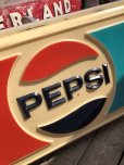 画像20: Vintage Pepsi Cola Advertising Store Display Embossed Plastic Lighted Sign Huge!  (B860)