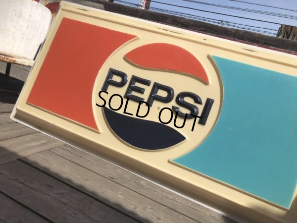 画像13: Vintage Pepsi Cola Advertising Store Display Embossed Plastic Lighted Sign Huge!  (B860)