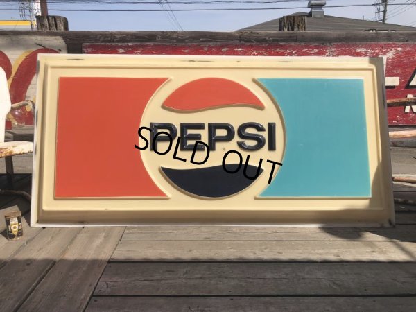 画像12: Vintage Pepsi Cola Advertising Store Display Embossed Plastic Lighted Sign Huge!  (B860)