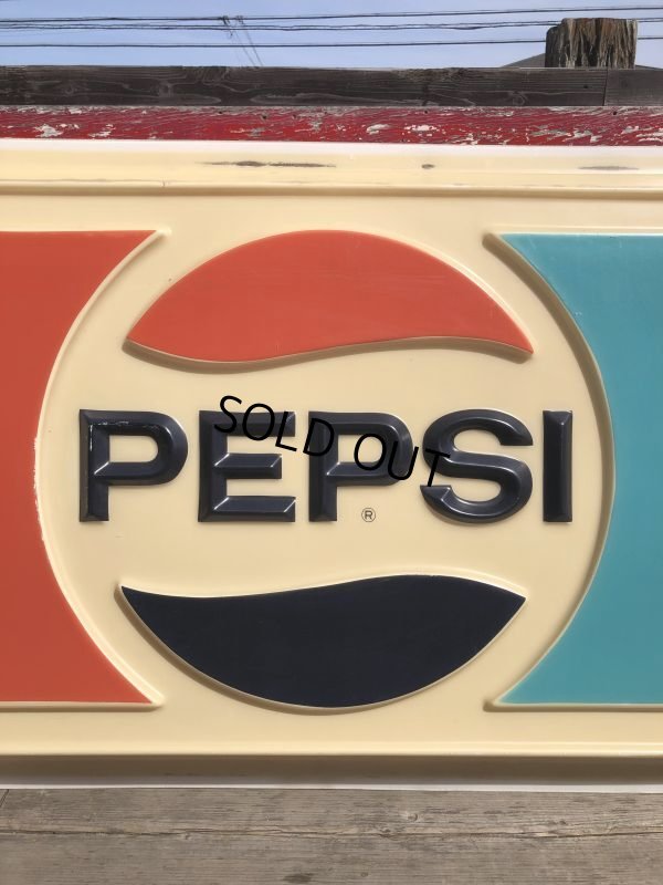 画像15: Vintage Pepsi Cola Advertising Store Display Embossed Plastic Lighted Sign Huge!  (B860)