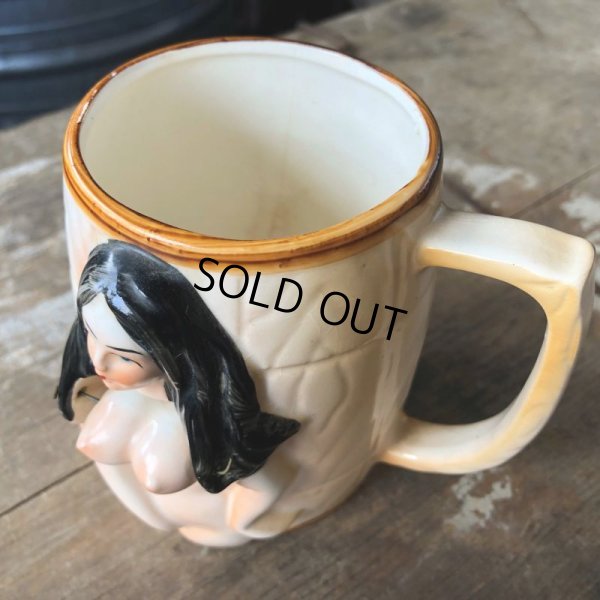 画像3: 60s Vintage Nude Naked Girl Nodder Ceramic Mug -Let Them Swing- (B862)