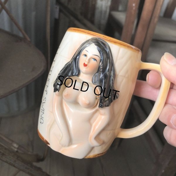 画像15: 60s Vintage Nude Naked Girl Nodder Ceramic Mug -Let Them Swing- (B862)