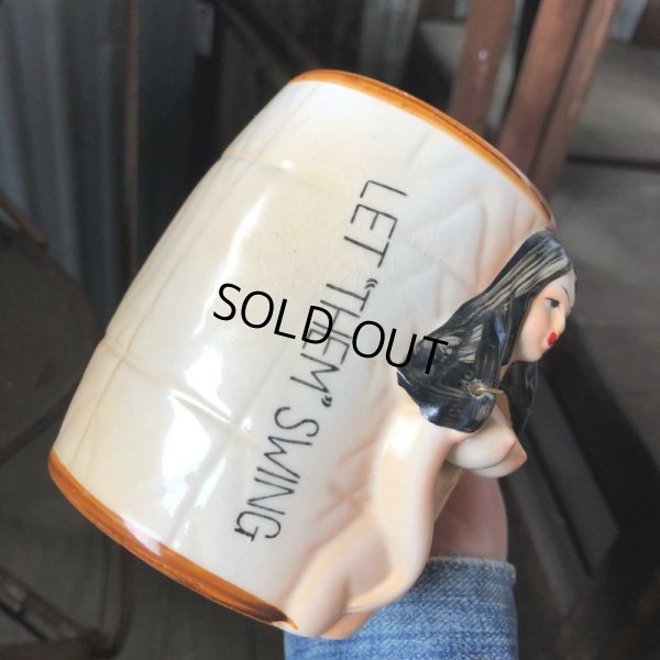 画像14: 60s Vintage Nude Naked Girl Nodder Ceramic Mug -Let Them Swing- (B862)