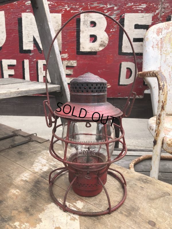 画像1: Vintage Pennsylvania Lines ADLAKE Railroad Lantern (B865)