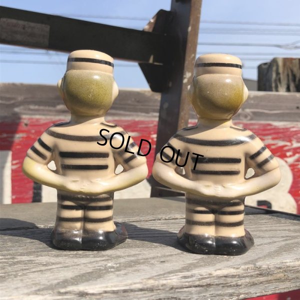 画像6: Vintage Alcatraz Souvenir Inmate Prisoners Salt & Pepper Shakers (B893)