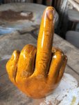 画像13: Vintage Middle Finger Motif The Finger Statue Tray (B894)