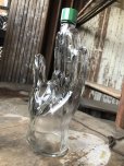 画像5: Vintage Hand Motif Lation Glass Bottle (B895)