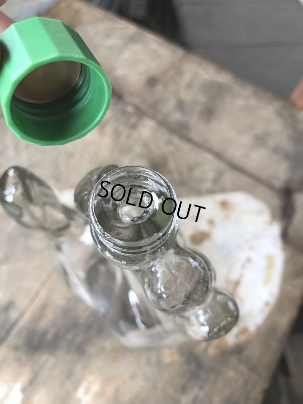 画像6: Vintage Hand Motif Lation Glass Bottle (B895)