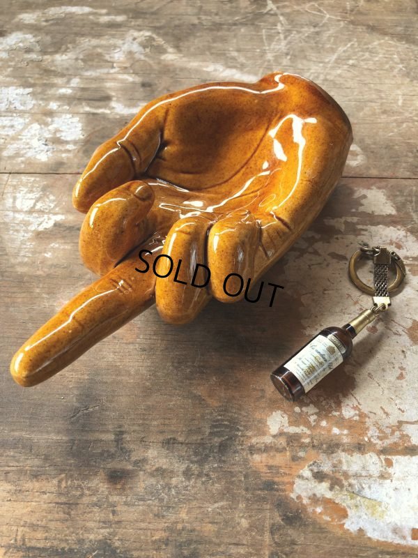 画像9: Vintage Middle Finger Motif The Finger Statue Tray (B894)